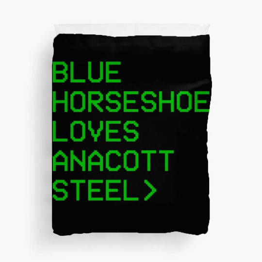 Blue Horseshoe Loves Anacott Steel Duvet Covers