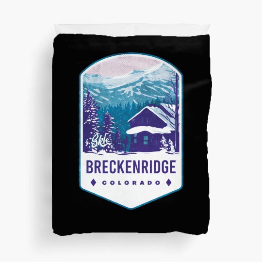 Breckenridge Colorado Ski Badge Duvet Covers
