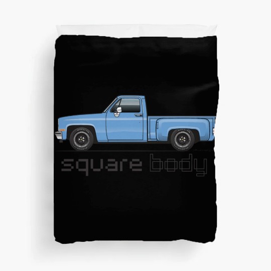 Square Body Light Blue Duvet Covers