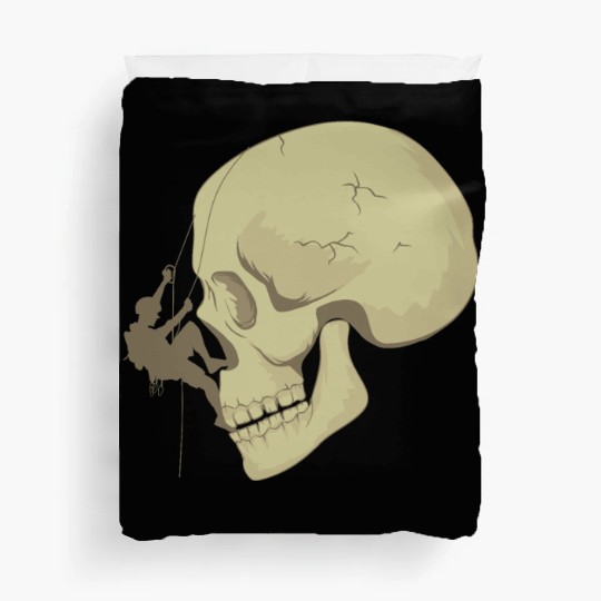 Skull Bouldering Duvet Covers