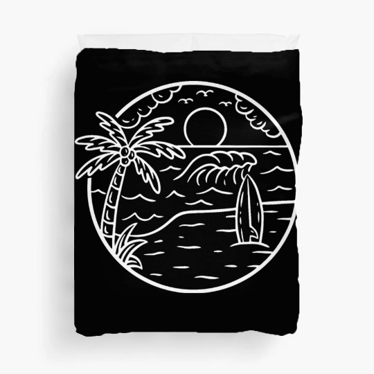 Beach Wave View Sunrise Nature Duvet Covers