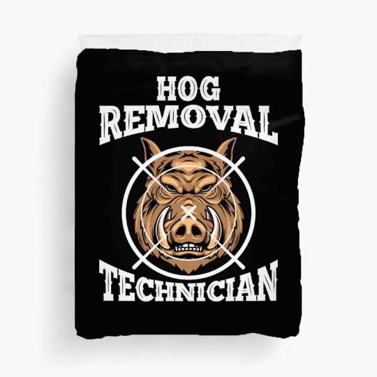 Boar wild boar hunting Wild boar hunter Duvet Covers