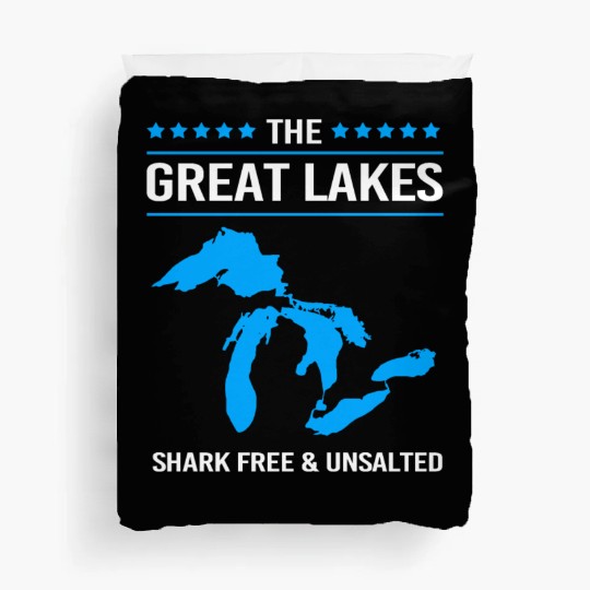 The Great Lakes Shark Free And Unsalted Duvet Covers