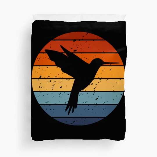 Retro Hummingbird Duvet Covers For Hummingbird Lover
