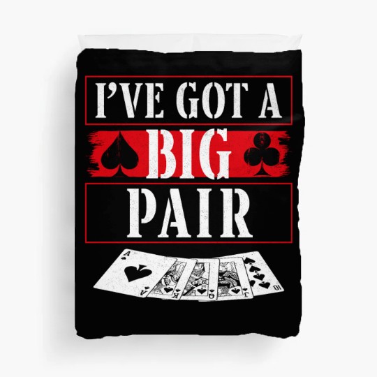 Poker Cards Aces Spade Vintage Duvet Covers