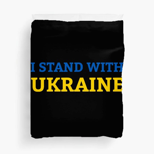"I stand with Ukraine" Support & Solidarity Duvet Covers