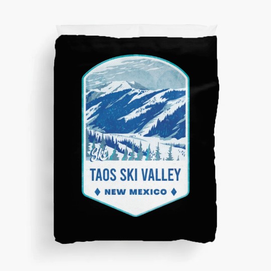 Ski Taos Valley New Mexico Duvet Covers