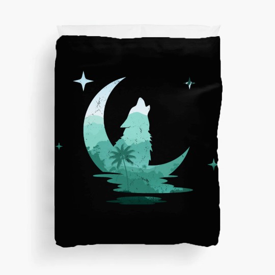 Howling Wolf Nature Lover Duvet Covers