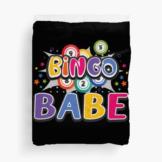 Bingo Card Game Grandma Bingo Player Bingo Cards Duvet Covers