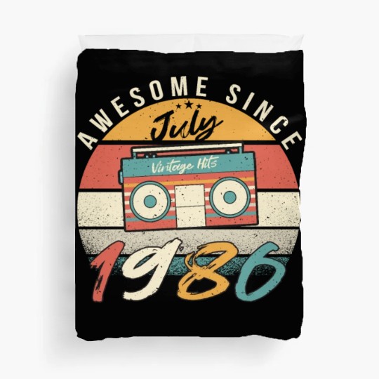 Building Year 1986 In July Duvet Covers