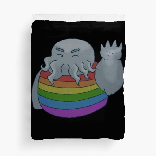 Jolly Pride Squid Friend Duvet Covers