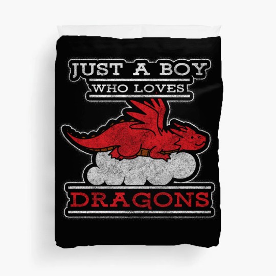 Fantasy Asia Black Chinese Dragon Duvet Covers