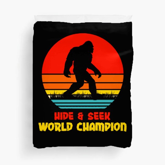 Hide Seek World Champion BigFoot Duvet Covers