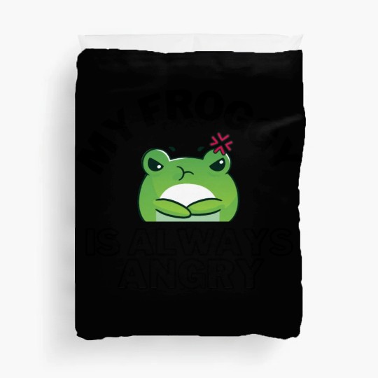 Froggy Frog Is Always Angry Duvet Covers