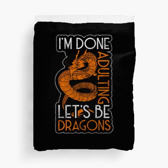 Dragon Black Chinese Dragon Duvet Covers