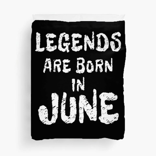 Legends are Born in June | Black Freedom Day Duvet Covers