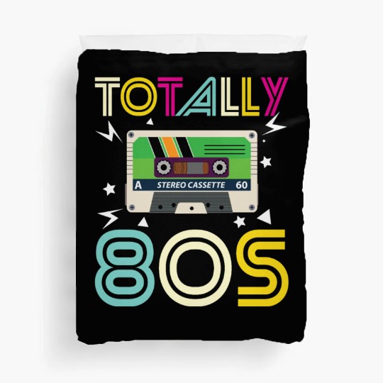 Totally 80s Retro Music Cassette Tape Duvet Covers
