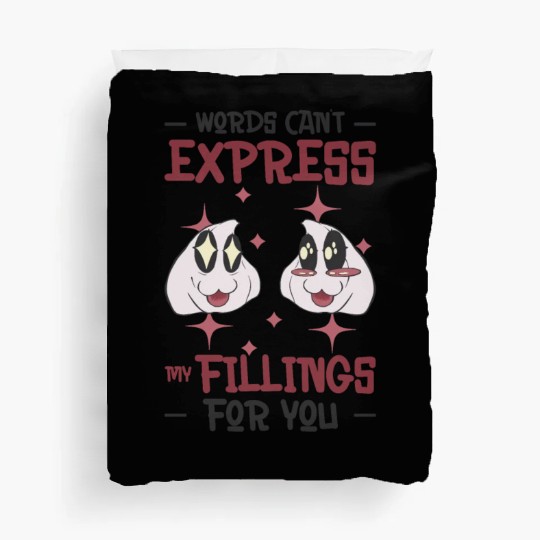 Dim Sums Filling Asian Food Chinese Food Fan Duvet Covers