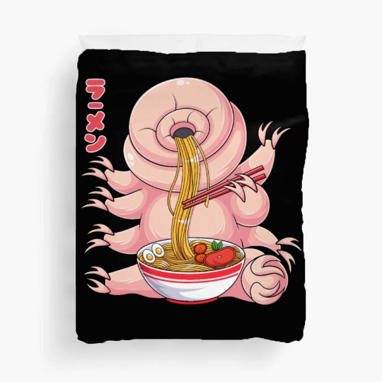 Kawaii Tardigrade Ramen Noodles Japanese Anime Noo Duvet Covers