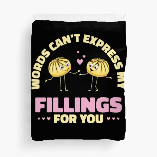 Dim Sums Filling Asian Food Chinese Food Fan Duvet Covers