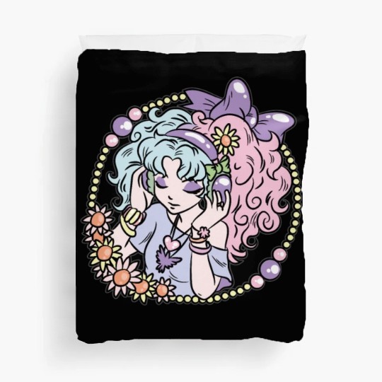 Pastel Goth Girl Duvet Covers