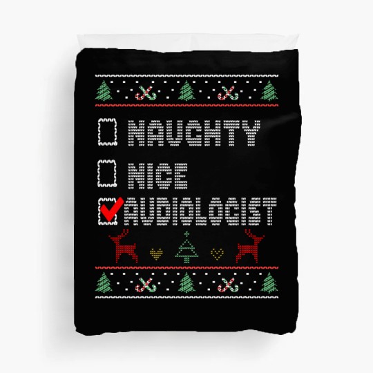 Naughty Nice Audiologist, Matching Christmas Duvet Covers