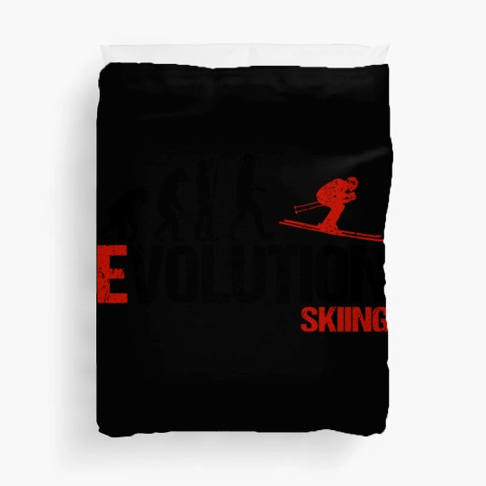 Evolution of Skiing Duvet Covers