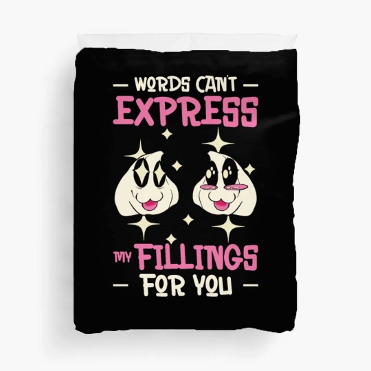 Dim Sums Filling Asian Food Chinese Food Fan Duvet Covers