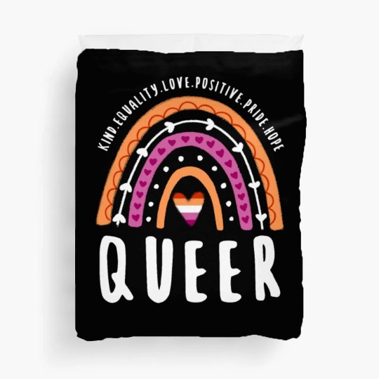 Queer Lesbian Pride Rainbow Duvet Covers