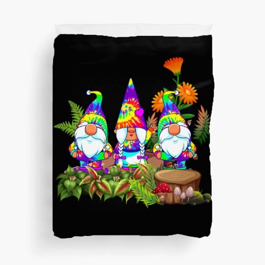 Hippie Gnomes Gardening Gnome Lover Duvet Covers