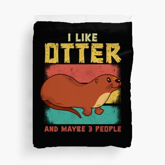 Funny Otter Cute Animal Sea Otters Fun Lovers Duvet Covers