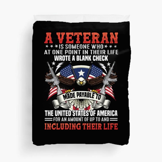 Veterans day celebration. Thank you veterans Duvet Covers