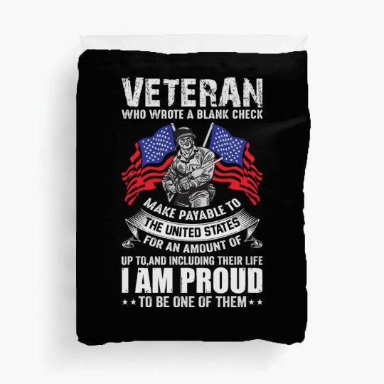 Veterans day celebration. Thank you veterans Duvet Covers