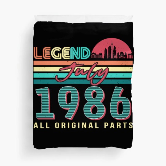 Born In 1986 In July Duvet Covers