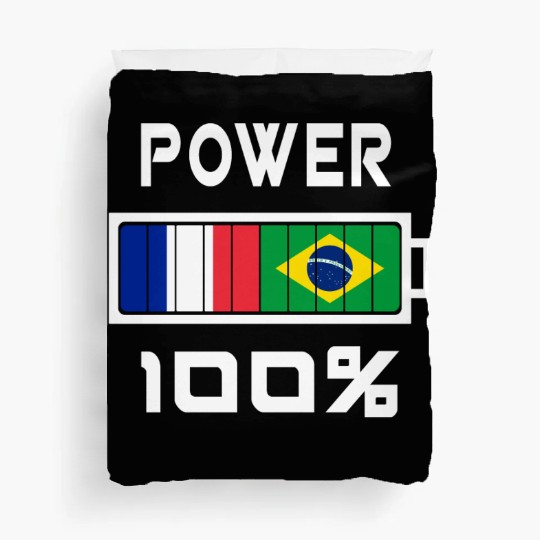 Brazil and France Power 100% Duvet Covers