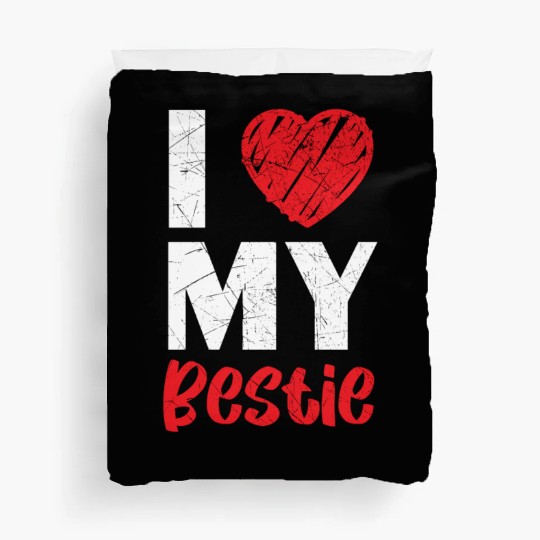 I Love My Bestie Best Friend Friendship BFF Squad Duvet Covers
