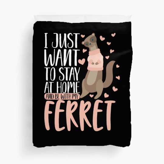 Animal Pet Lovers Day Of The Ferret Lifestyle Gift Duvet Covers