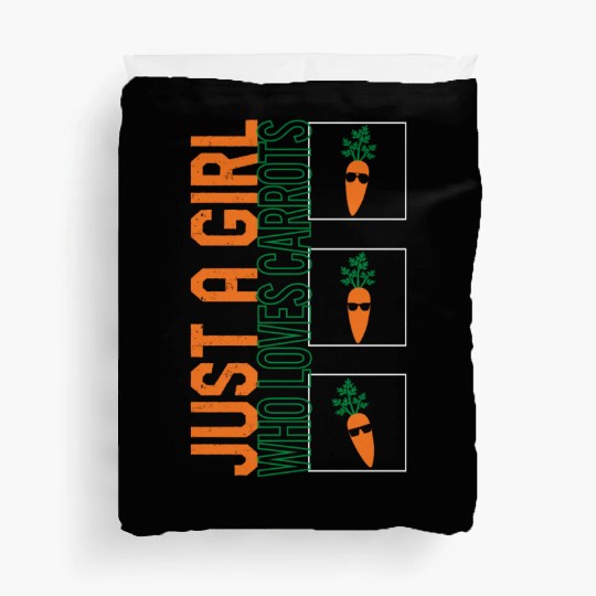 Carrot Vegetable Duvet Covers, Just A Girl Who Loves