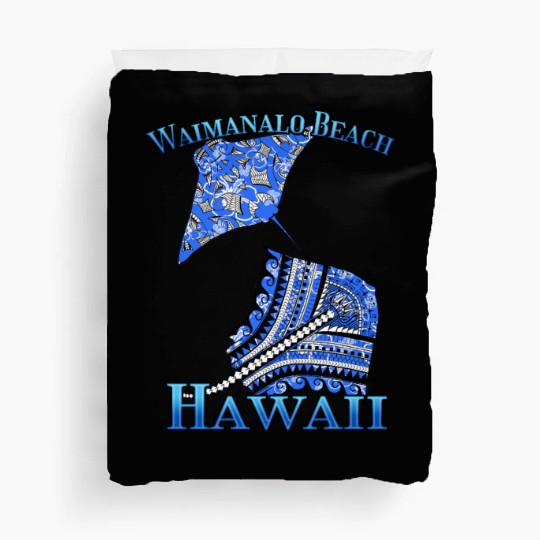 Waimanalo Beach Vacation Tribal Stingrays Duvet Covers