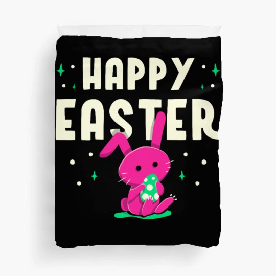 Happy Easter Egg Bunny Sayings Duvet Covers