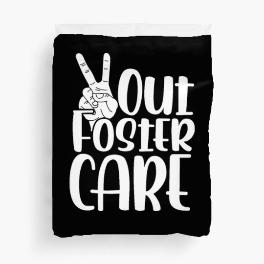 Peace Out Foster Care Adoption Duvet Covers