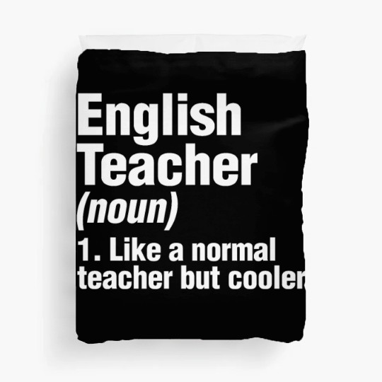 English Teacher Duvet Covers Back To School Writer