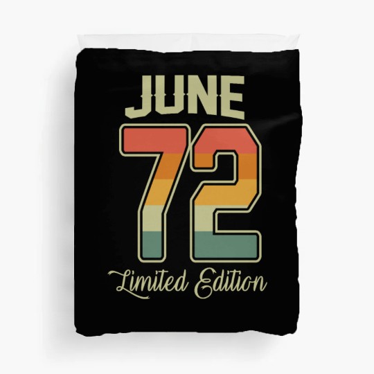 Vintage 50th Birthday June 1972 Sports Gift Duvet Covers