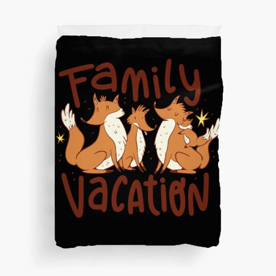 Family vacation foxes Family vacation foxes gift i Duvet Covers