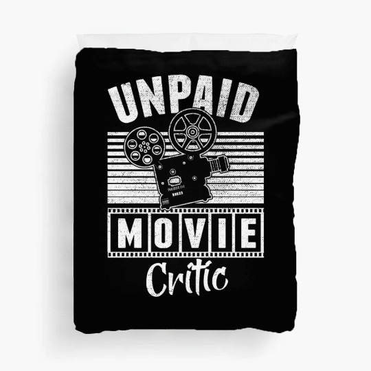Funny Unpaid Movie Critic Camera Film Cinema Duvet Covers
