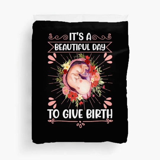 Midwife Flowers Baby Catcher Doula Duvet Covers