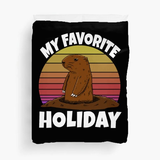 My Favourite Holiday Groundhog Duvet Covers