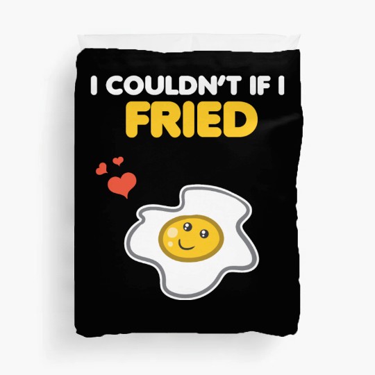 Matching Couple Funny Egg & Bacon Romantic Pun Duvet Covers