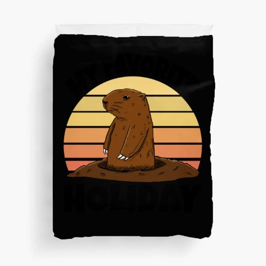 My Favourite Holiday Groundhog Duvet Covers