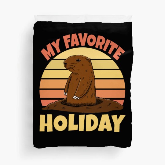 My Favourite Holiday Groundhog Duvet Covers